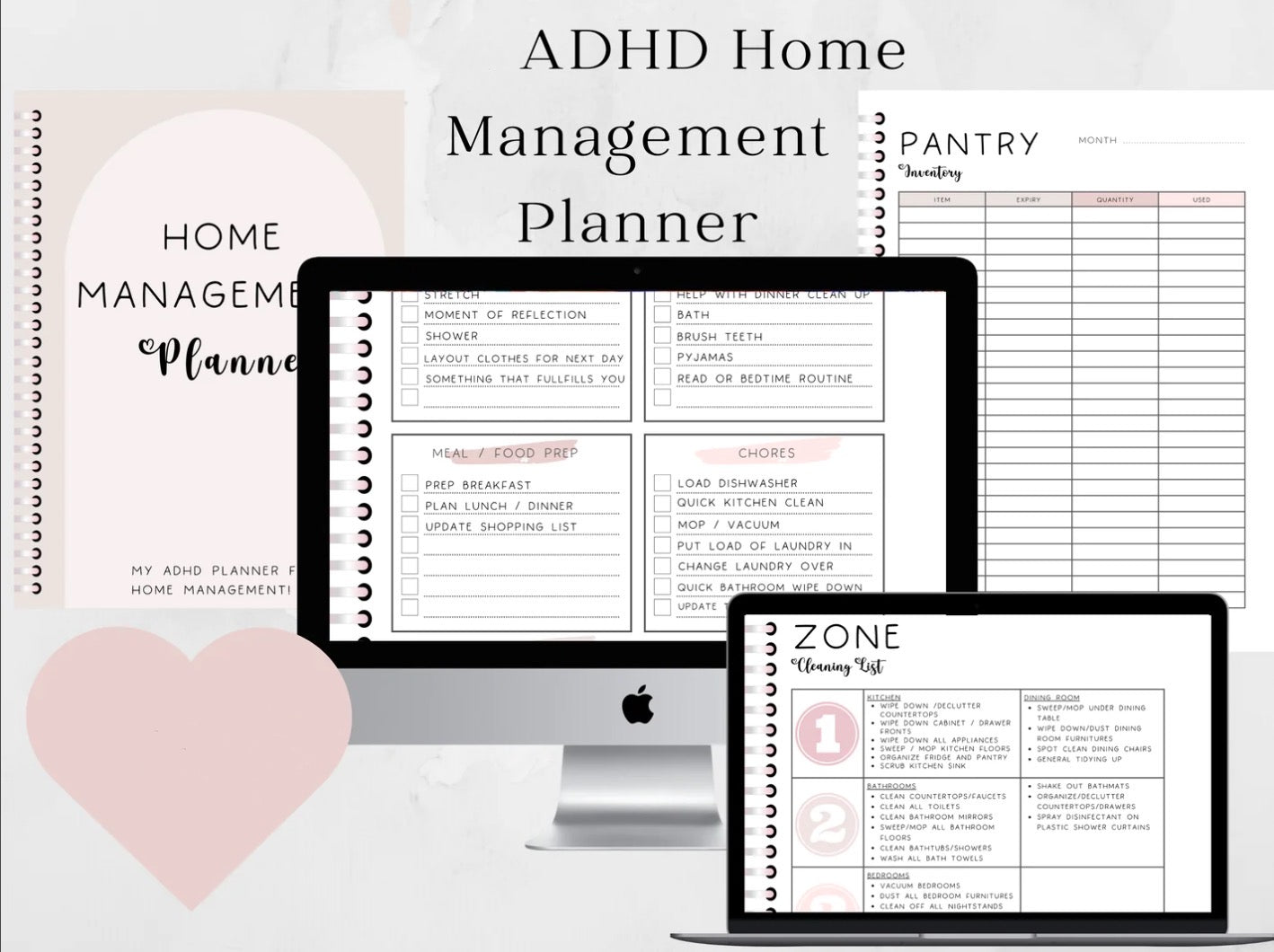 ADHD Home Management Planner Template